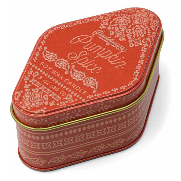 Station Printed Tin | Pumpkin Spice Paddywax STN0302EU Candles 3.5oz / Burnt Orange