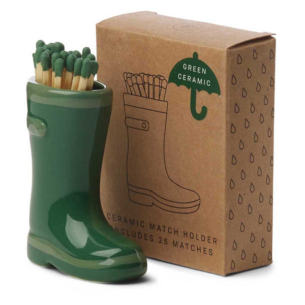 Paddywax | Gummistiefel-Streichholz-Halter | Skurrile Streichholz- Aufbewahrung