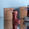 Wellington Boot Matches Holder Paddywax ACC32EU Candles One Size / Dark & Light Red