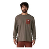 Shop Sticker Pocket Longsleeve Responsibili-Tee | Men's Patagonia Men's Tees