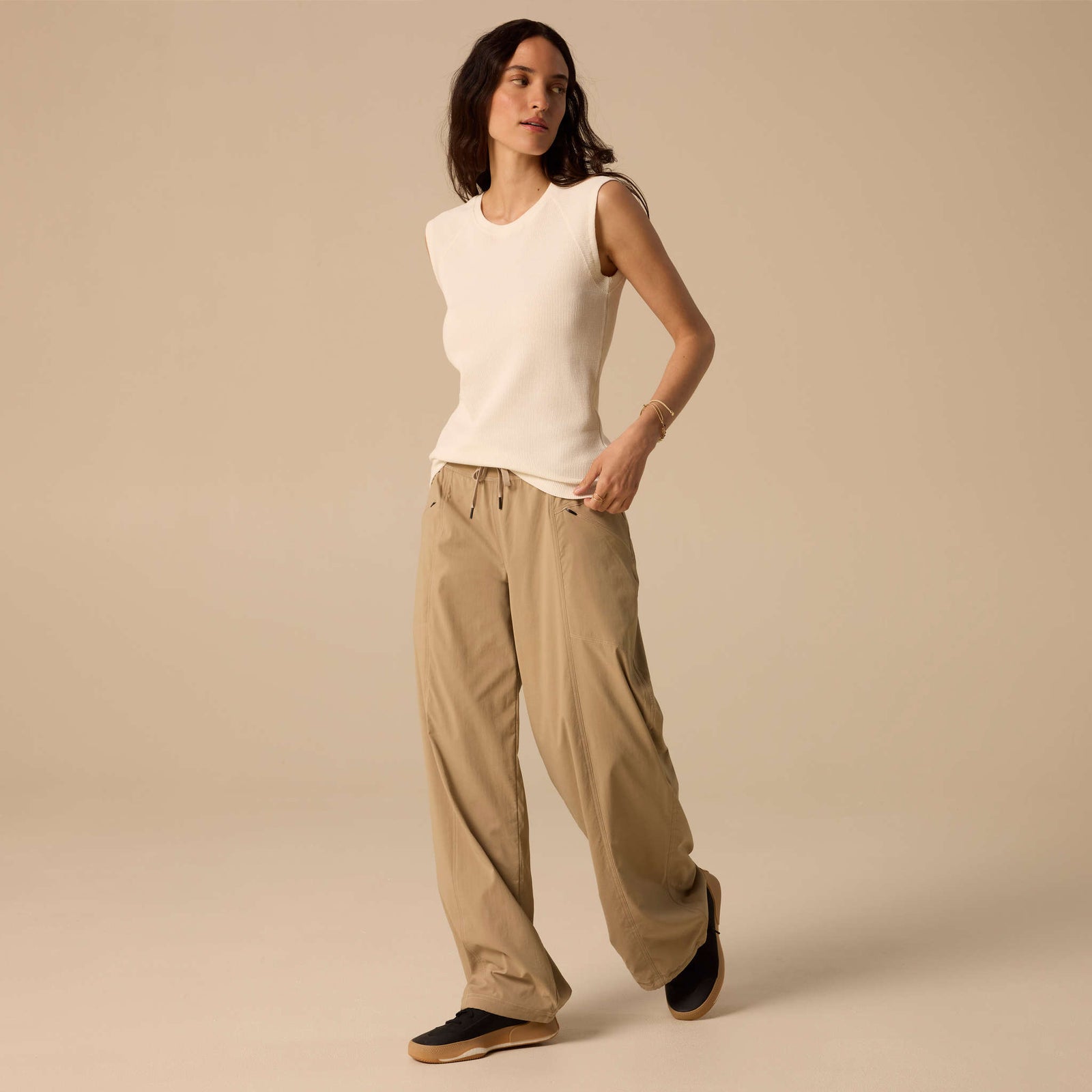 Koen Mid Rise Wide Leg Pant prAna Women's Trousers