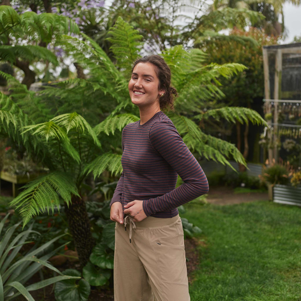 Koen Mid Rise Wide Leg Pant prAna Women's Trousers
