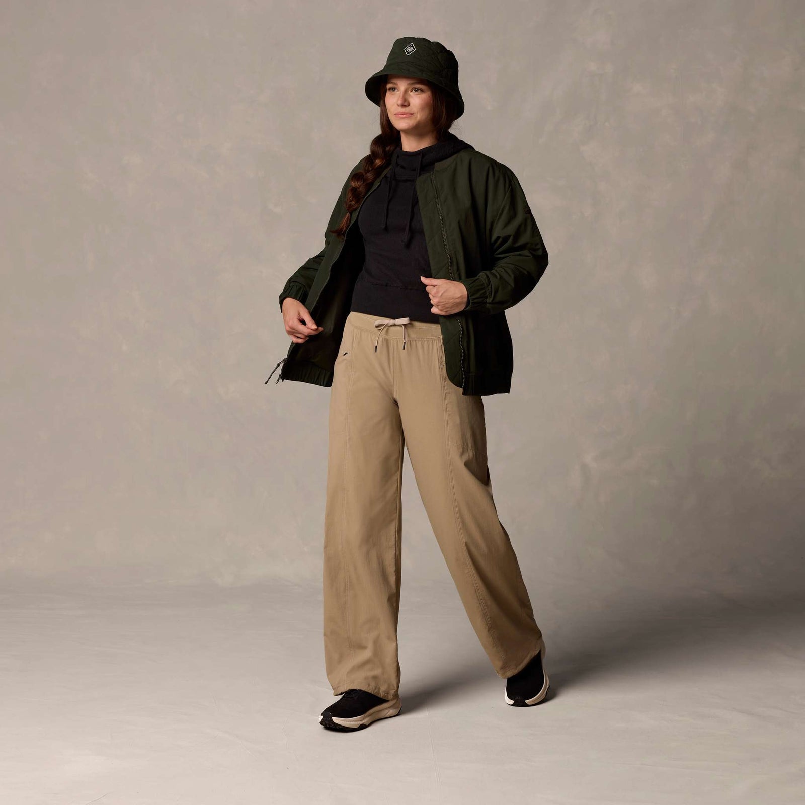 Koen Mid Rise Wide Leg Pant prAna Women's Trousers