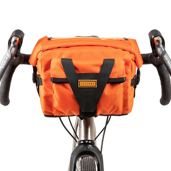 fahrradtasche schwarz orange Restrap | Bar Pack | Fahrradtasche | Orange