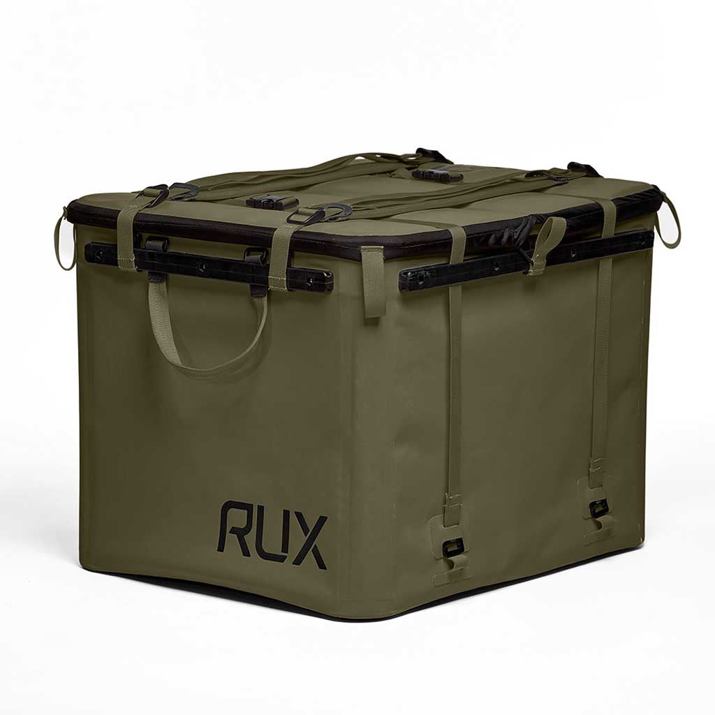 RUX 70L | Tri-Fold Lid RUX PK0122-70G Camp Storage Boxes 70L / Green