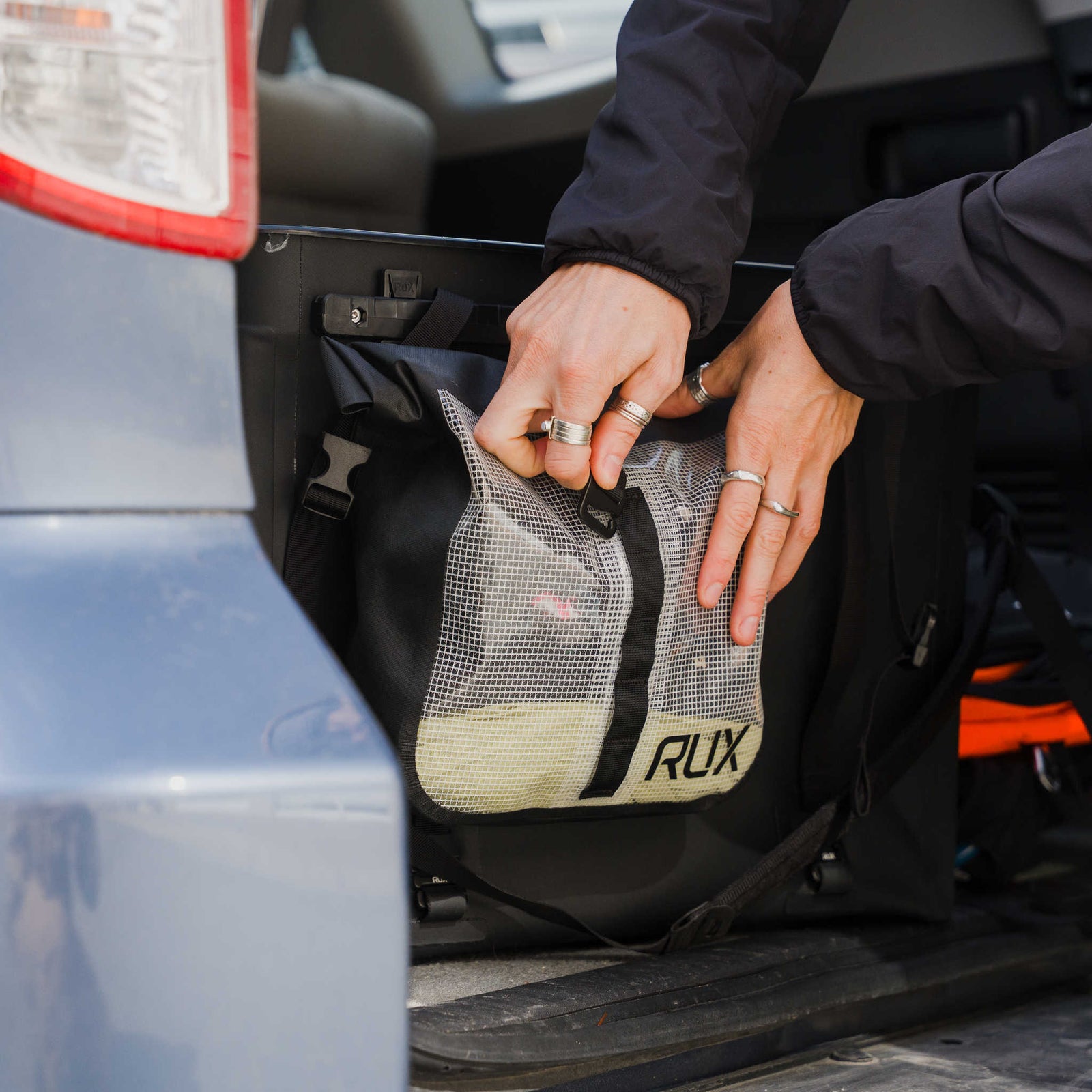 RUX Waterproof Packing Pocket 2L RUX PK0126-A35WP-2B Camp Storage Bags 2L / Black With Clear