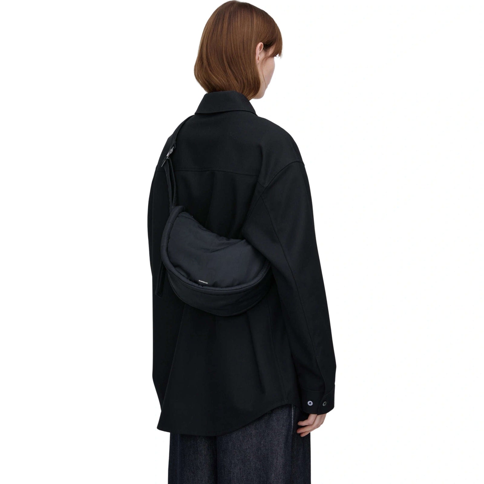 Curve Halfmoon Bag Mini Sandqvist 257103300 Tote Bags 3L / Beige