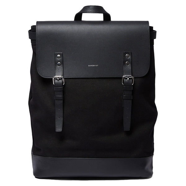 Hege Sandqvist SQA2294 Backpacks 15L / Black with Black Leather