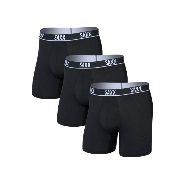 Essential Performance Mesh Boxer Brief Fly | 3 Pack SAXX Underwear Men's Underwear
