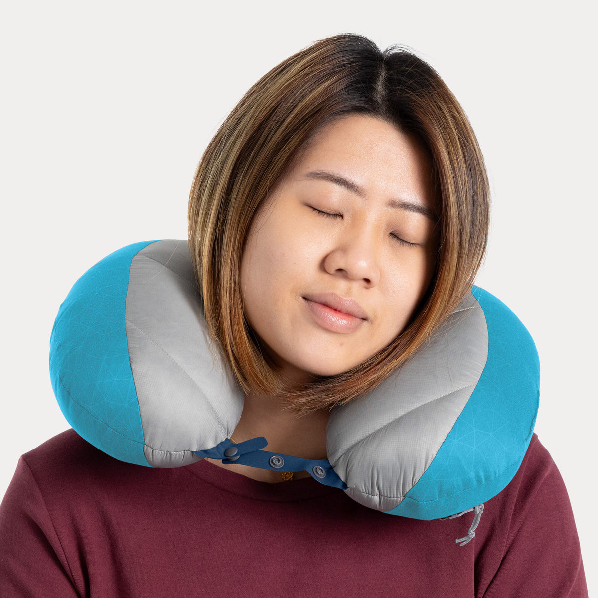 Aeros Down Travel Pillow Sea to Summit 101102 Travel Pillows Regular / Blue Atoll