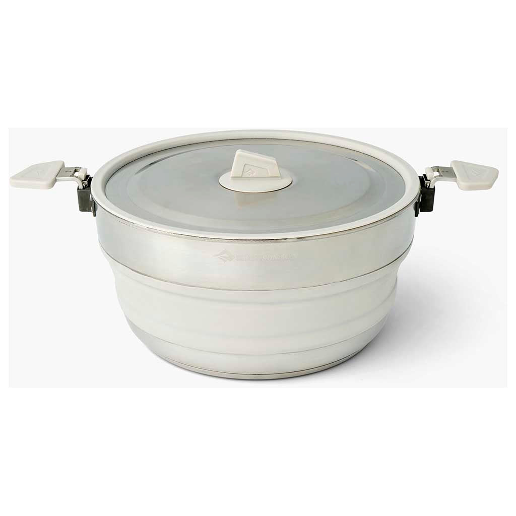 Detour Stainless Steel Collapsible Pot 5L Sea to Summit ACK026021-671804 Pots & Pans 5L / Laurel Wreath/Stainless
