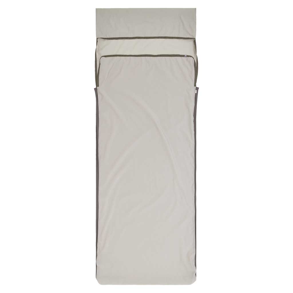 Silk Blend Sleeping Bag Liner | Rectangular &amp; Pillow Sleeve Sea to Summit ASL032051-251803 Sleeping Bag Liners Universal / Moonstruck Grey