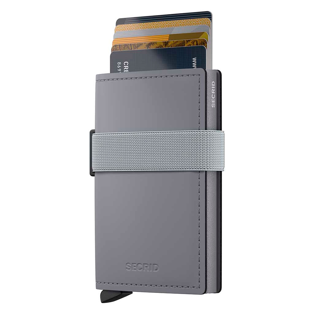 Bandwallet Matte Leather Secrid bma-grey-grey Wallets One Size / Grey/Grey