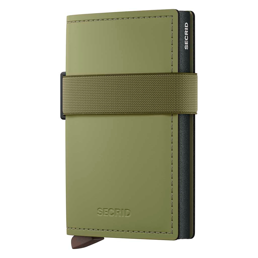 Bandwallet Matte Leather Secrid bma-leaf-khaki Wallets One Size / Leaf/Khaki
