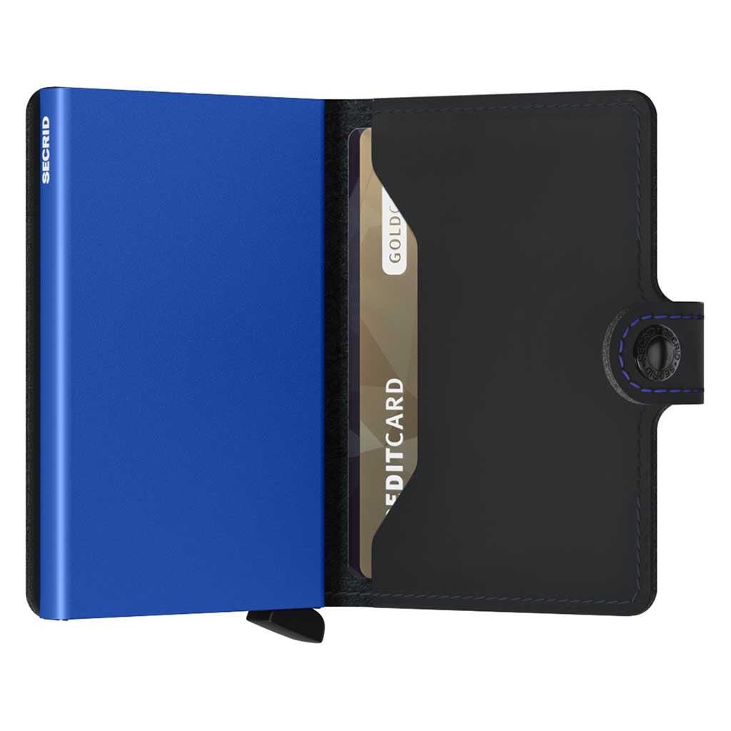 Miniwallet Matte Secrid mm-black-blue Wallets One Size / Black/Blue