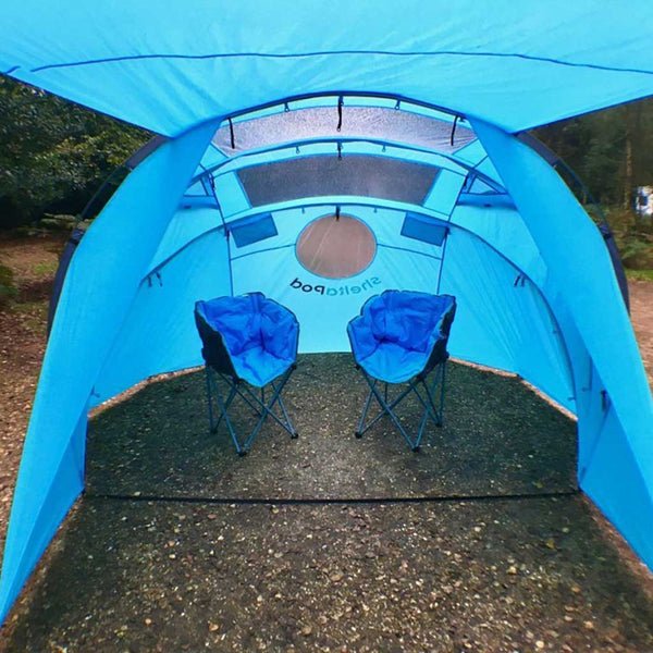 SheltaPod Drive-Away Awning SheltaPod SHE-POD-BLU Tents One Size / Blue