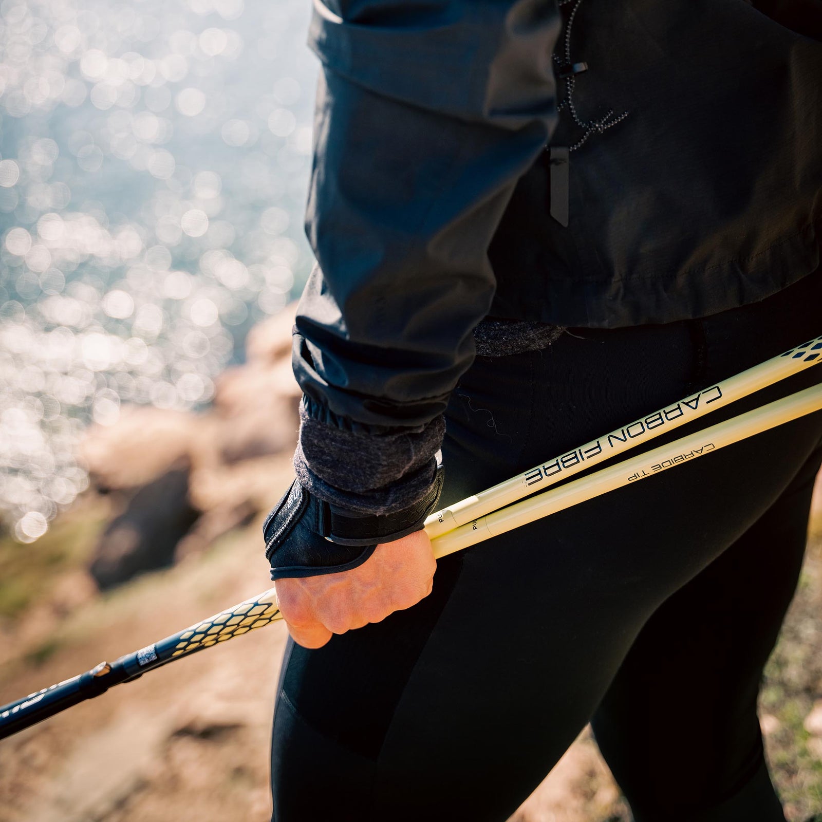 Running Poles Carbon Z | Fixed | 110cm Silva 38605 Walking Poles 110cm / Black/Yellow