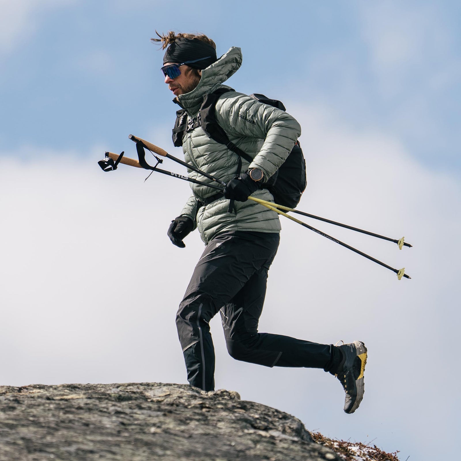 Running Poles Carbon Z | Fixed | 130cm Silva 38609 Walking Poles 130cm / Black/Yellow