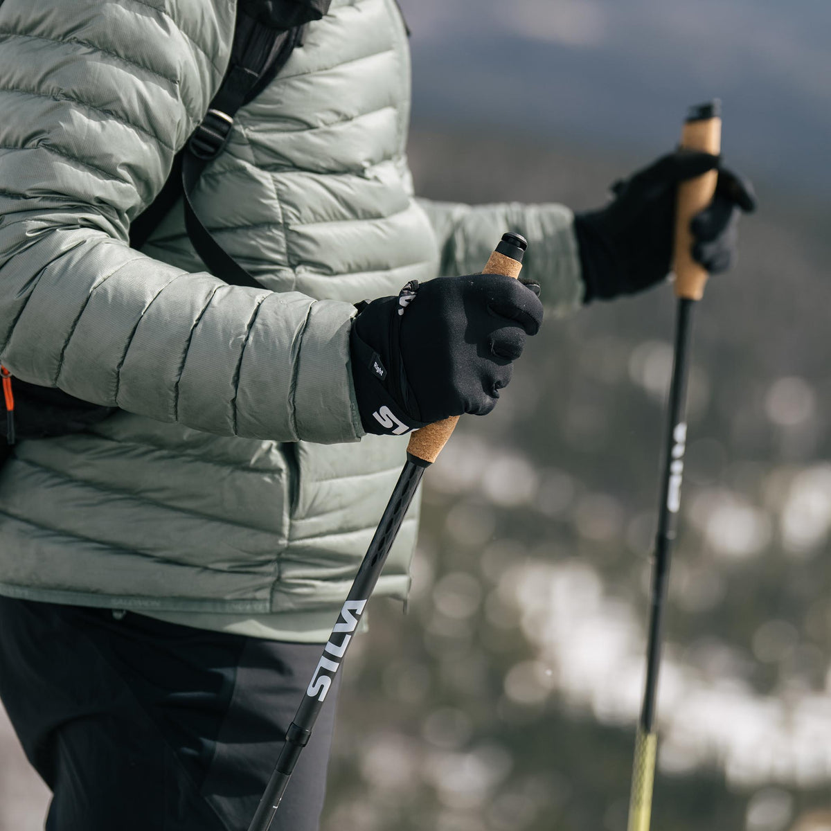 Running Poles Carbon Z | Fixed | 130cm Silva 38609 Walking Poles 130cm / Black/Yellow