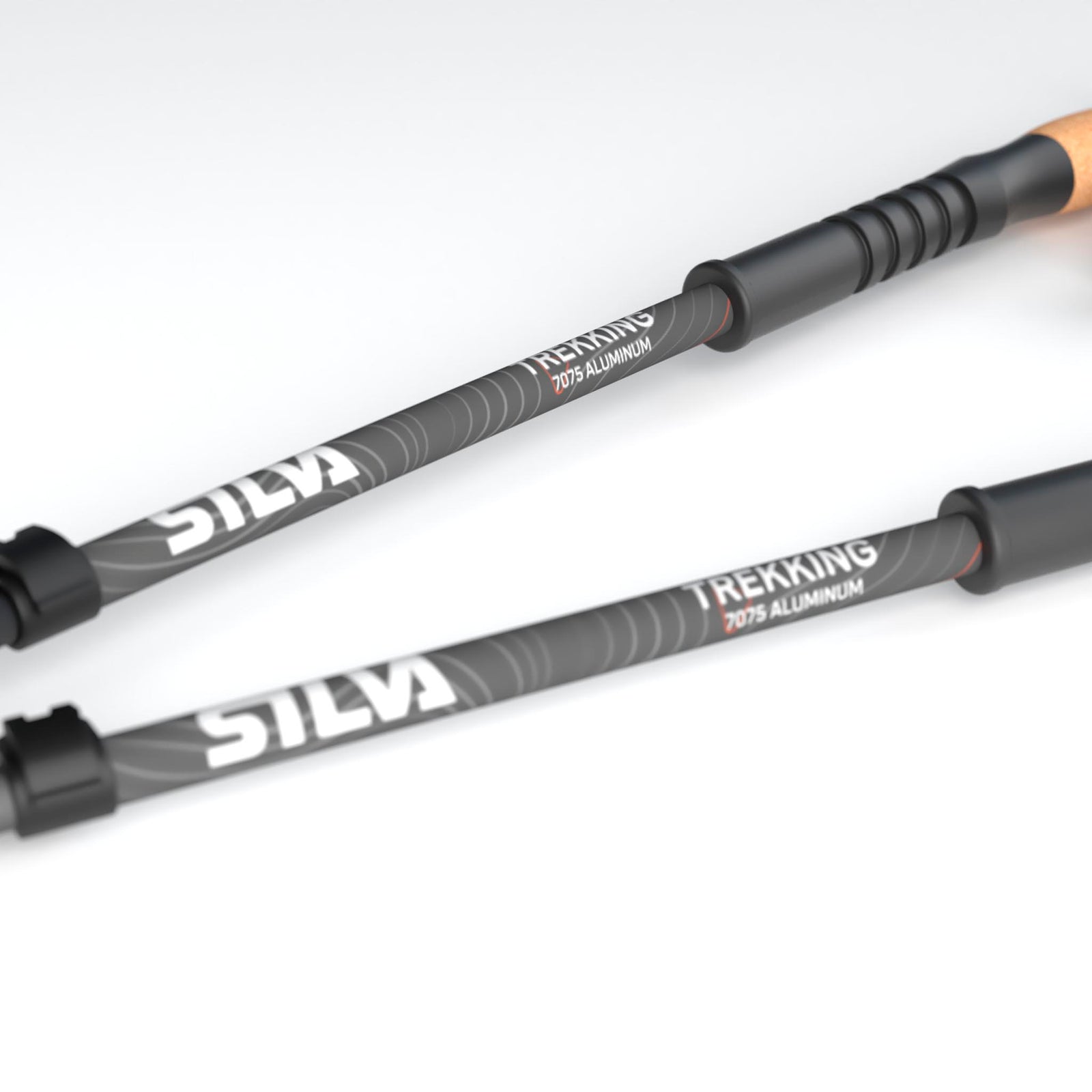 Trekking Poles Alu | Cork | 140cm Silva 38121 Walking Poles 140cm / Black