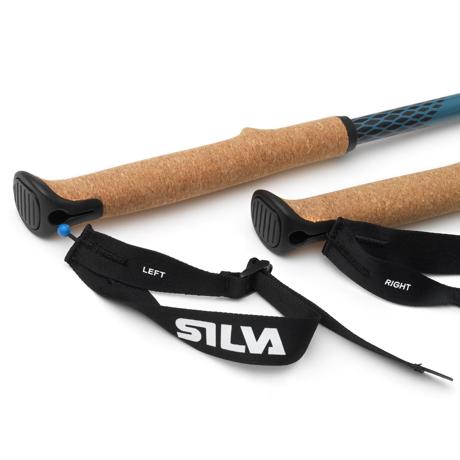 Trekking Poles | Carbon Z-Fold | Adjustable | 115-135cm Silva 38610 Walking Poles 115-135cm / Black/Blue