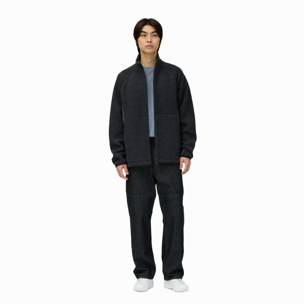Calamai Wool Fleece Jacket Snow Peak Unisex Fleece Jackets