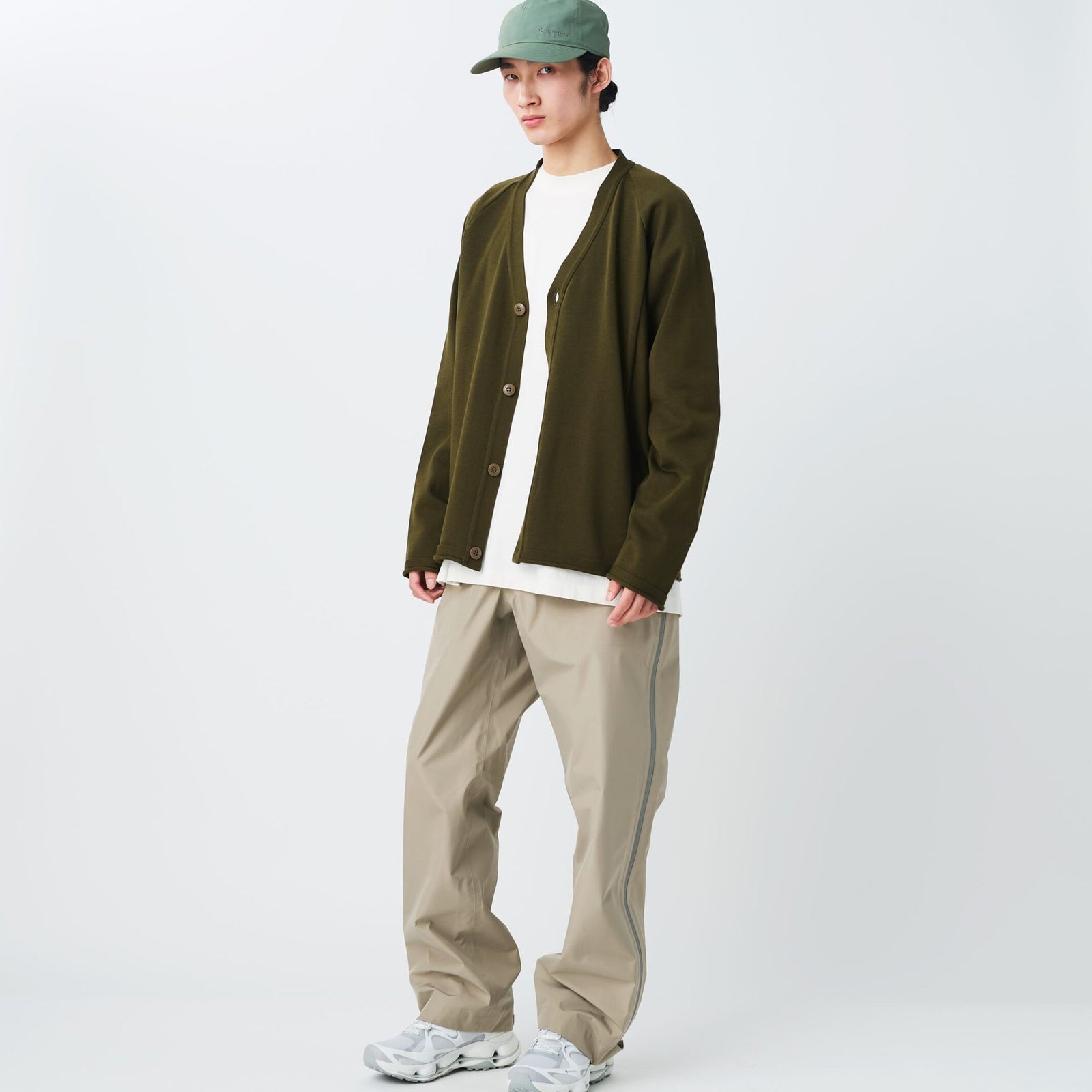 Water-Repellent Knit Cardigan Snow Peak Unisex Cardigans