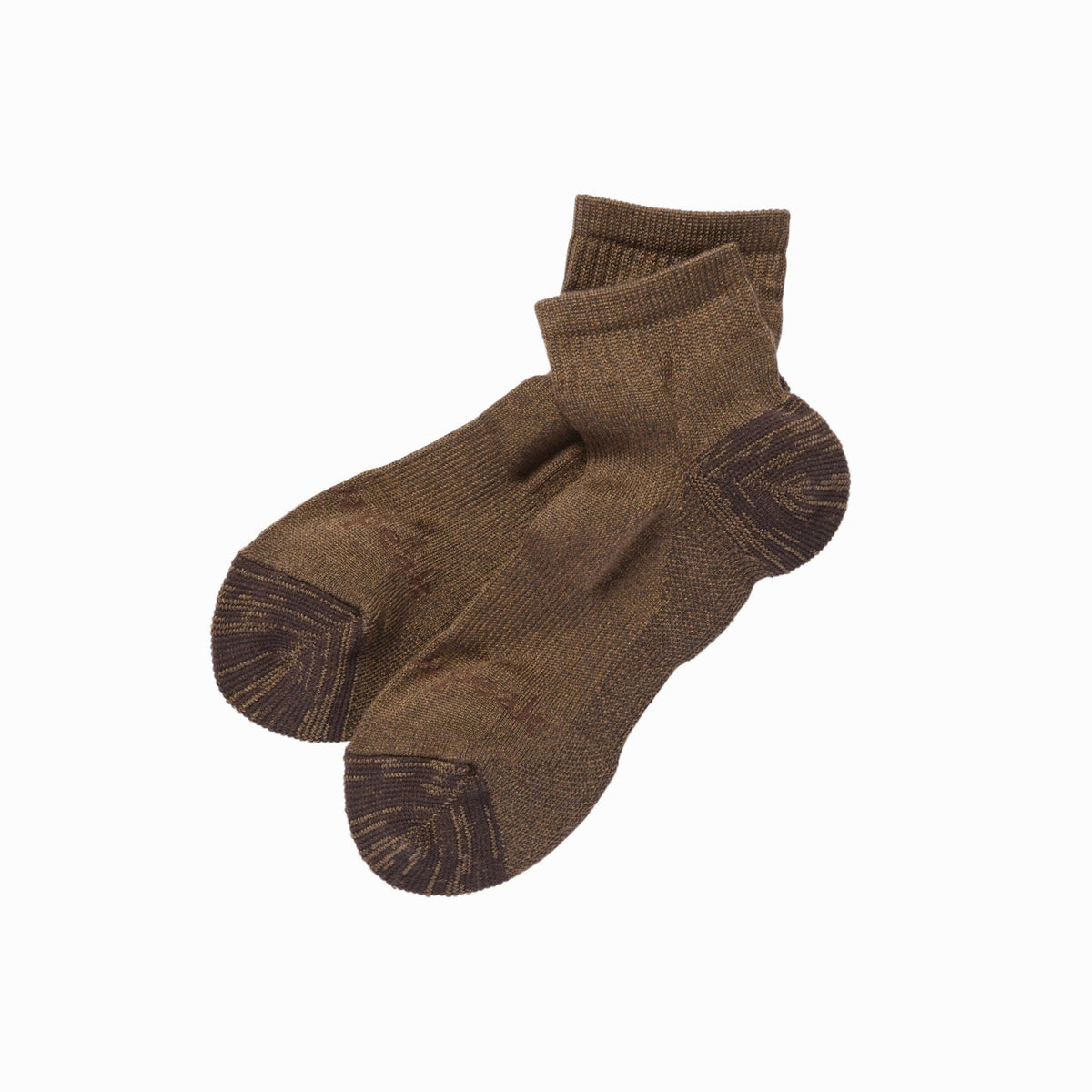 Wool Blend Ankle Socks Snow Peak 100261SO0203032 Unisex Socks M / Brown