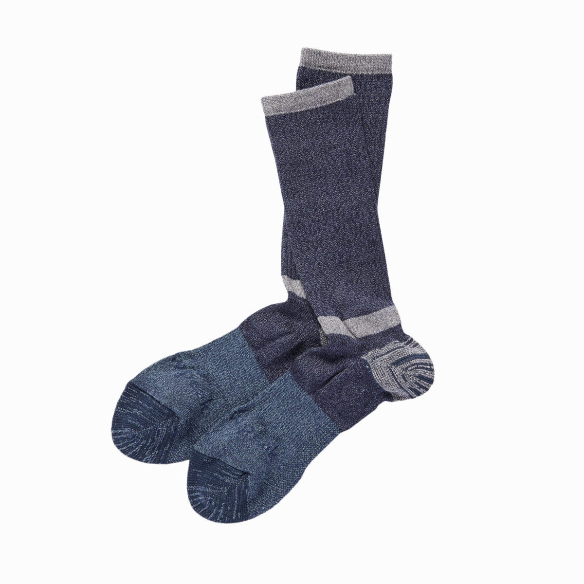Wool Blend Multi Color Socks Snow Peak 100261SO0403074 Unisex Socks M / Navy