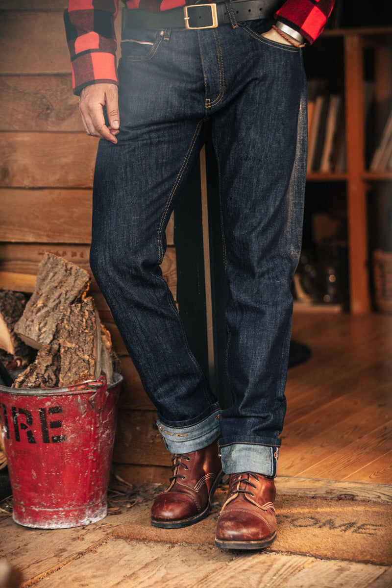 The New Frontier 14oz Selvedge Anti-bac Raw Denim Jeans &SONS Men's Jeans