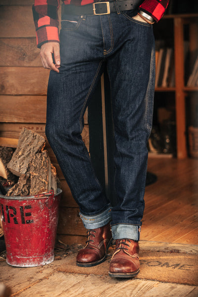 The New Frontier 14oz Selvedge Anti-bac Raw Denim Jeans &SONS Men's Jeans