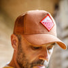 Trucker Badge Cap &SONS TPBCT-01 Caps & Hats One Size / Rust Tan