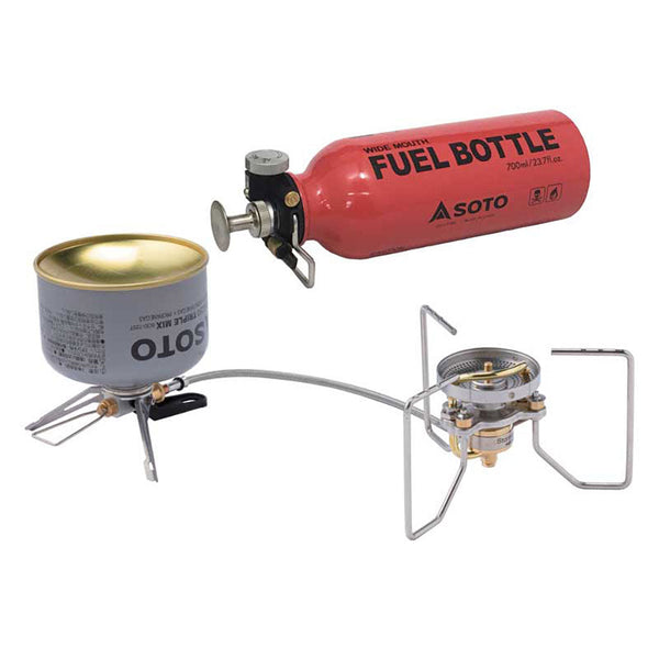 StormBreaker Multi-Fuel Stove + Fuel Bottle SOTO Outdoors OD-1STC Camping Stoves One Size / Grey