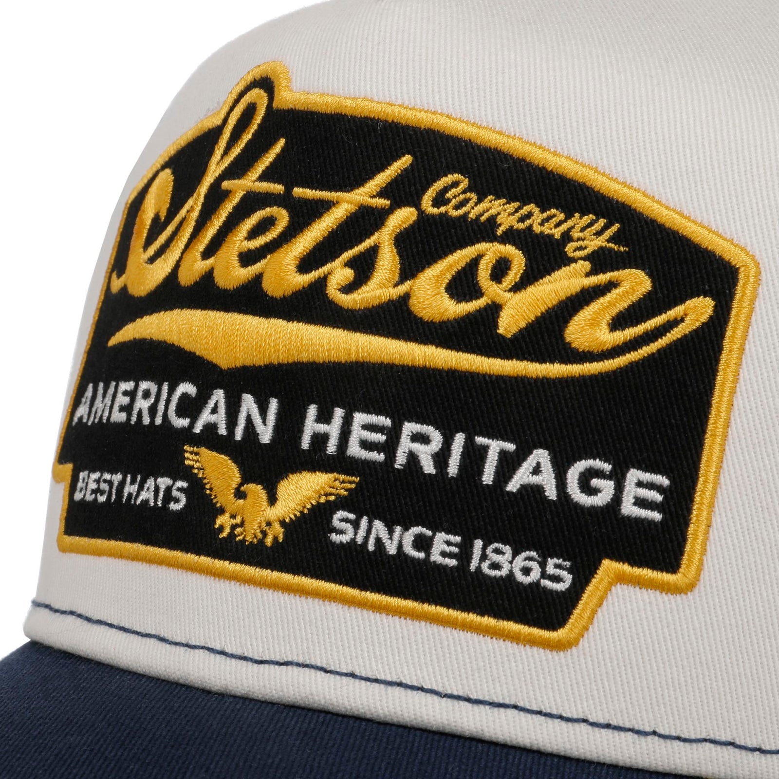 Trucker Cap | American Heritage Stetson 7751103-27-OS Caps & Hats One Size / Blue/White
