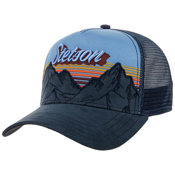 Trucker Cap | Mountain Mist Stetson 7746101-23-OS Caps & Hats One Size / Smokey Blue/Grey