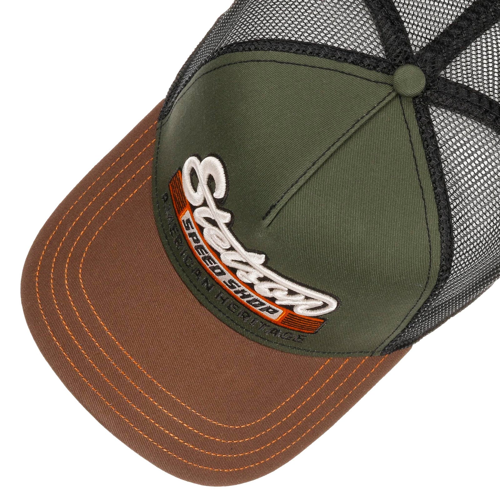 Trucker Cap | Speed Shop Stetson 7741135-64-OS Caps & Hats One Size / Chestnut/Olive