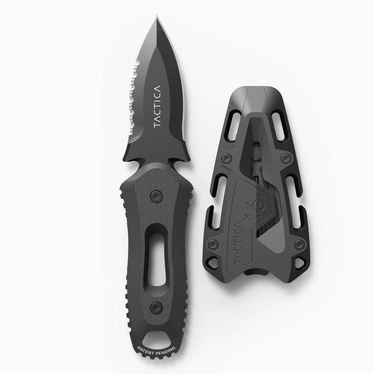 K.220 Search &amp; Rescue Knife | Compact | Sharp Tip TACTICA TCK0220CBLKBLK-SHRP Knives One Size / Black - Sharp