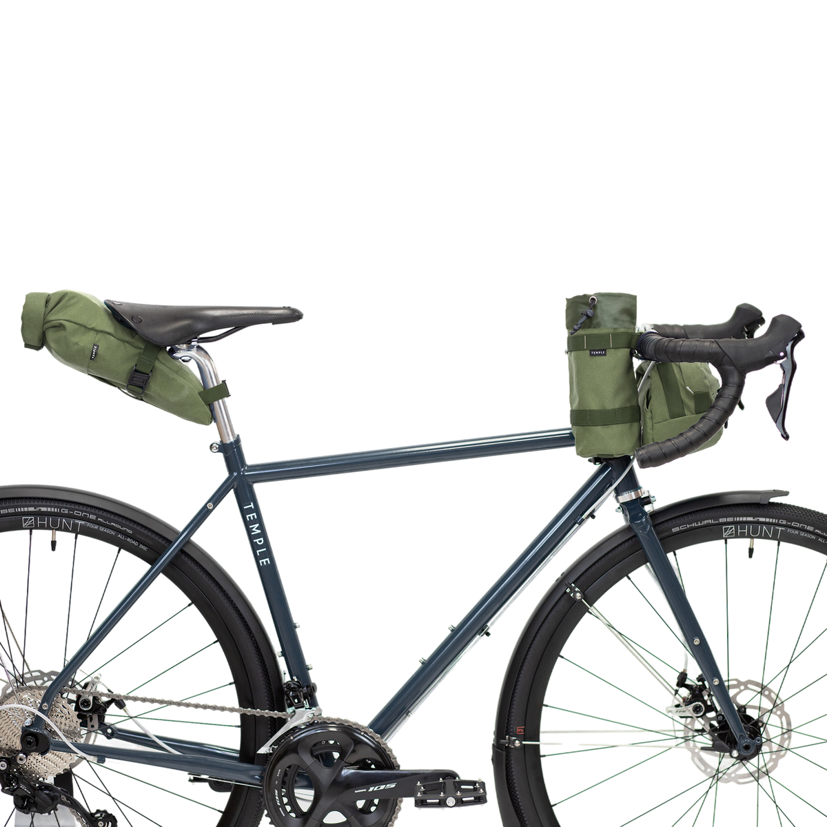 Saddle Bag Temple Cycles TS-SDL-OLI Bike Bags 2L / Olive Green