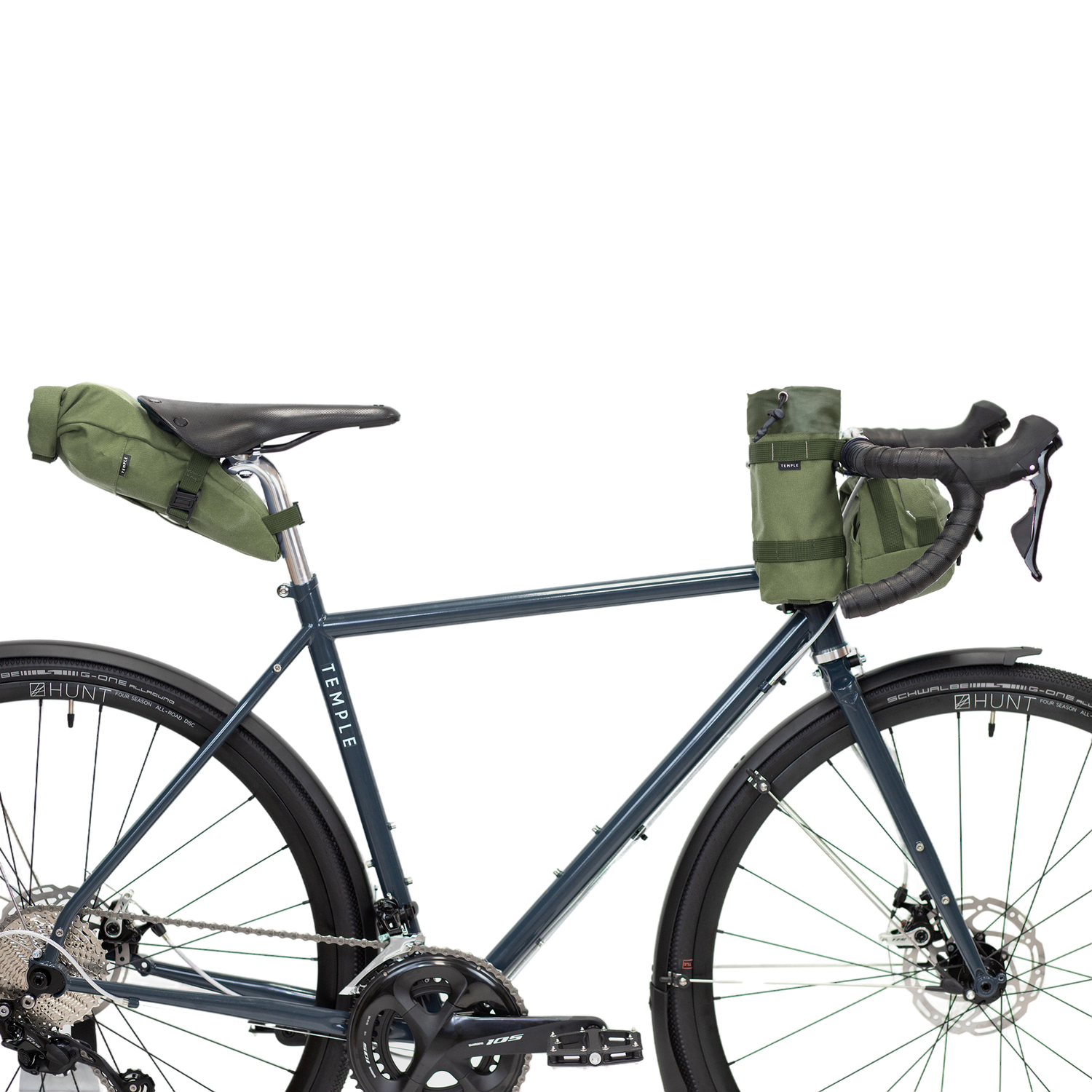 Saddle Bag Temple Cycles TS-SDL-OLI Bike Bags 2L / Olive Green