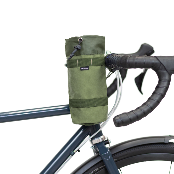 snacks rennrad Temple Cycles | Snack Bag | Fahrrad Flaschenträger | Olivgrün