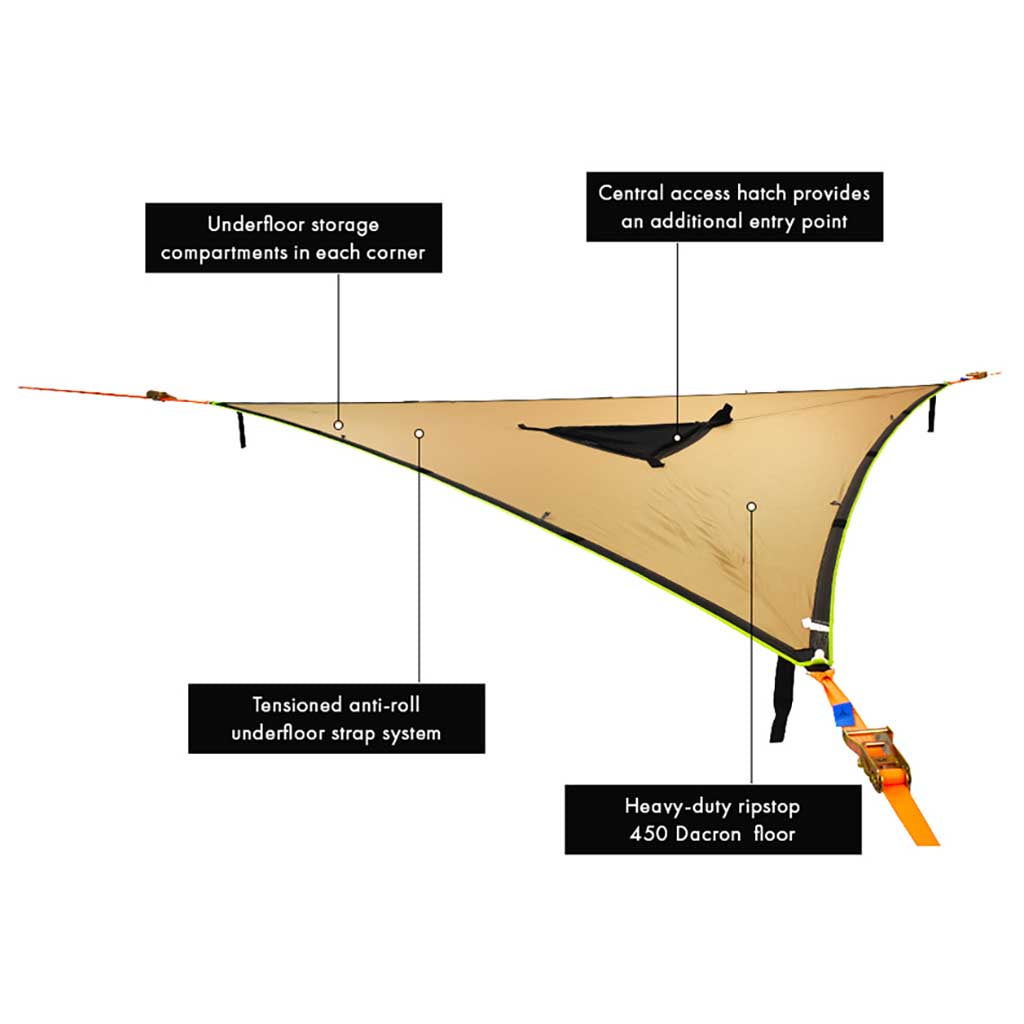 Safari Trillium Hammock | 3 Person Tentsile TMS3 Hammocks 3 Person / Beige/Brown
