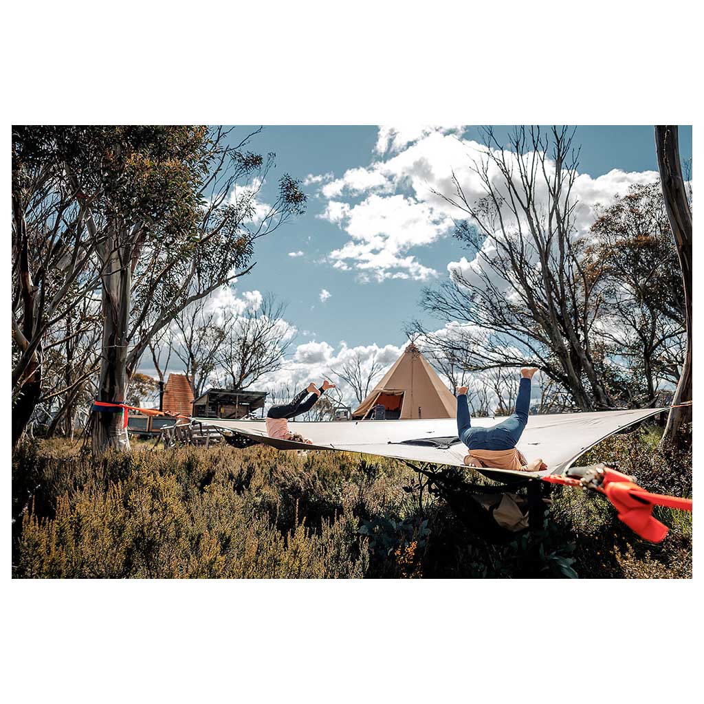 Safari Trillium XL Hammock | 6 Person Tentsile THMXL3 Hammocks 6 Person / Beige/Brown