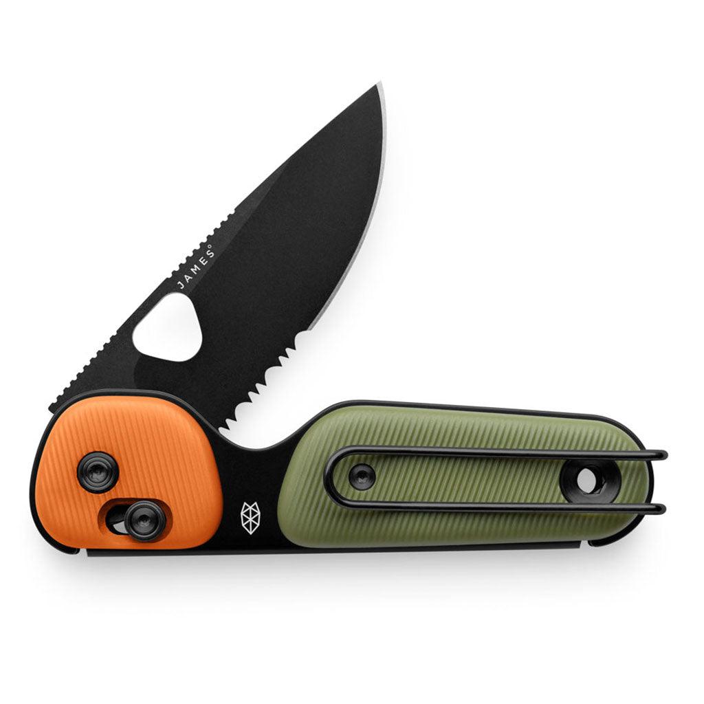 The Redstone The James Brand KN118197-01 Pocket Knives One Size / OD Green / Orange / Black