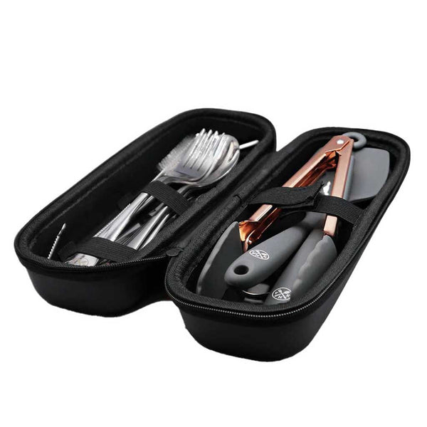 Cooking and Cutlery Kit The Nomads Kitchen TNK003 Cutlery Sets 2 Person / Black