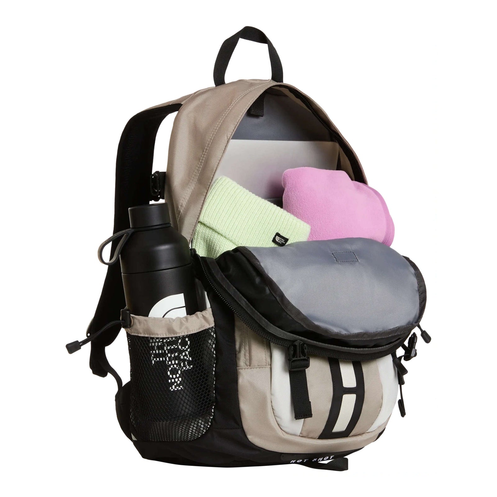 Hot Shot SE Backpack The North Face NF0A3KYJY24-OS Backpacks 30L / Stone Slab/Cumulus Cloud/TNF Black