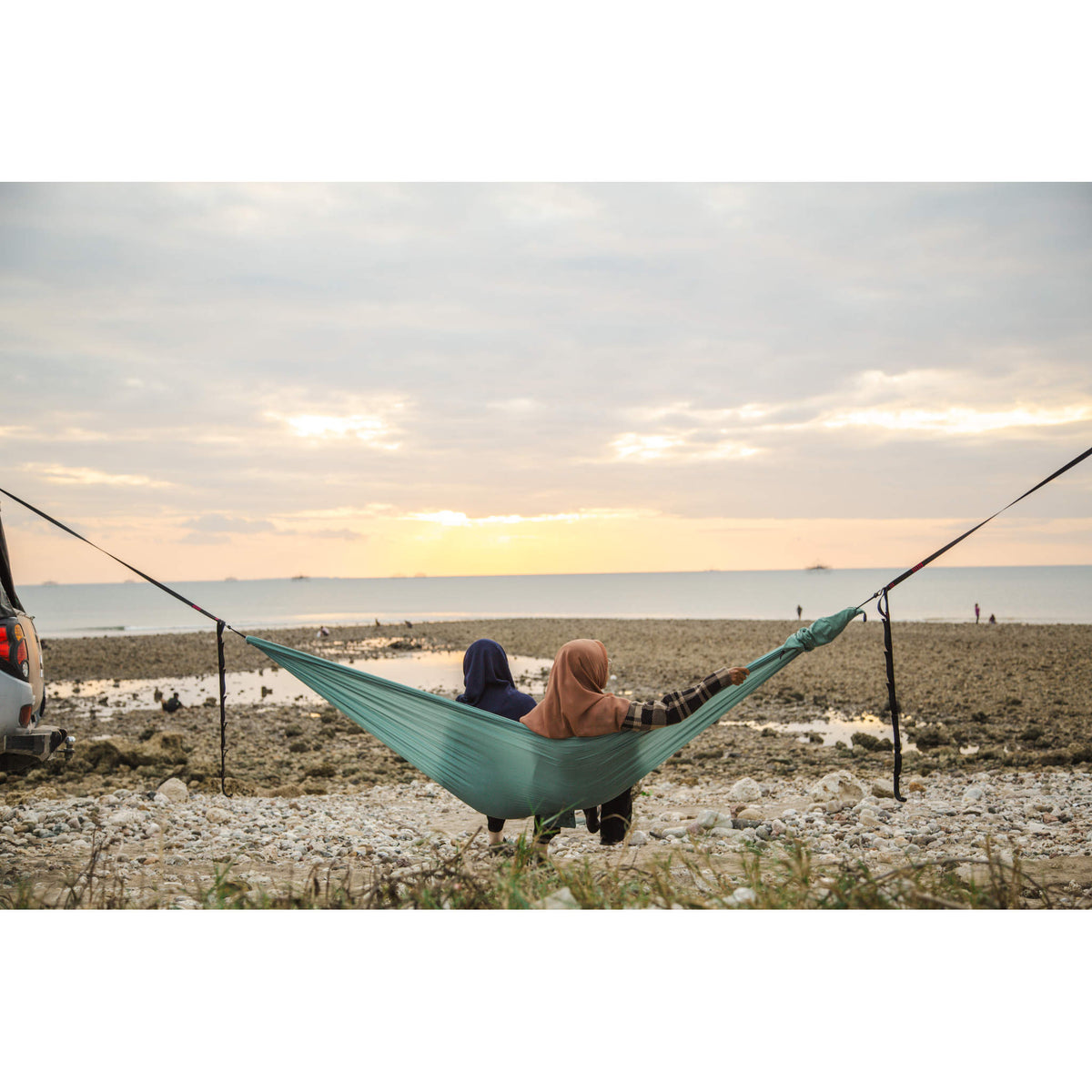 Compact Hammock Ticket To The Moon TMC89 Hammocks 320 x 155 cm / Petrol Green