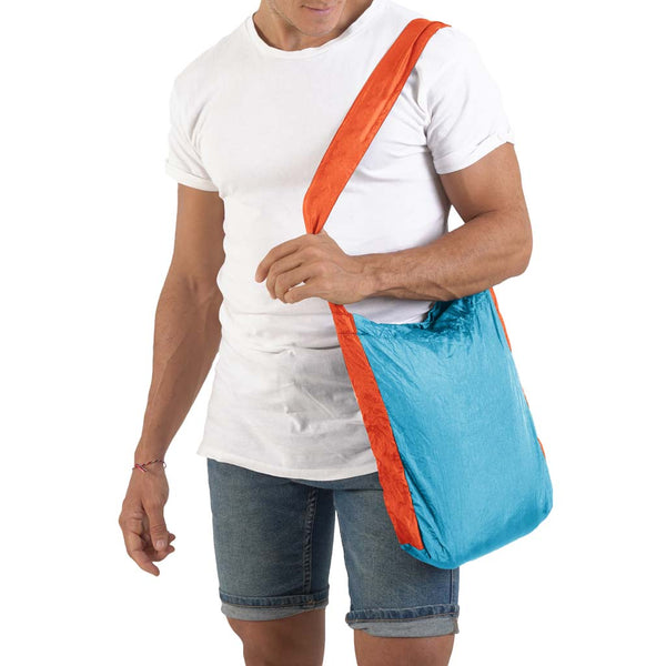 Eco Bag Ticket To The Moon TMEBS1535 Tote Bags 10L / Aqua/Orange
