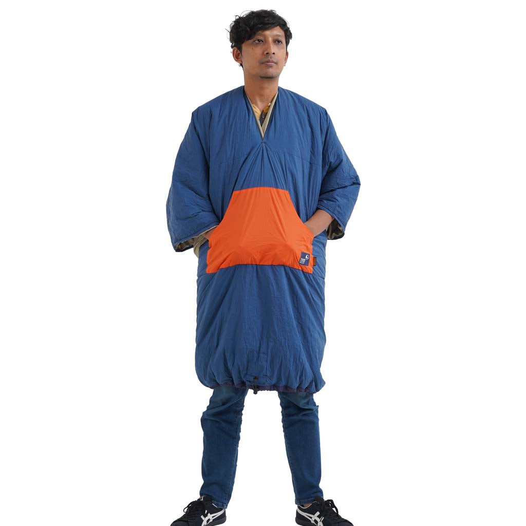 Moonblanket Compact Ticket To The Moon TMBCOM52 Blankets One Size / Royal Blue/Orange