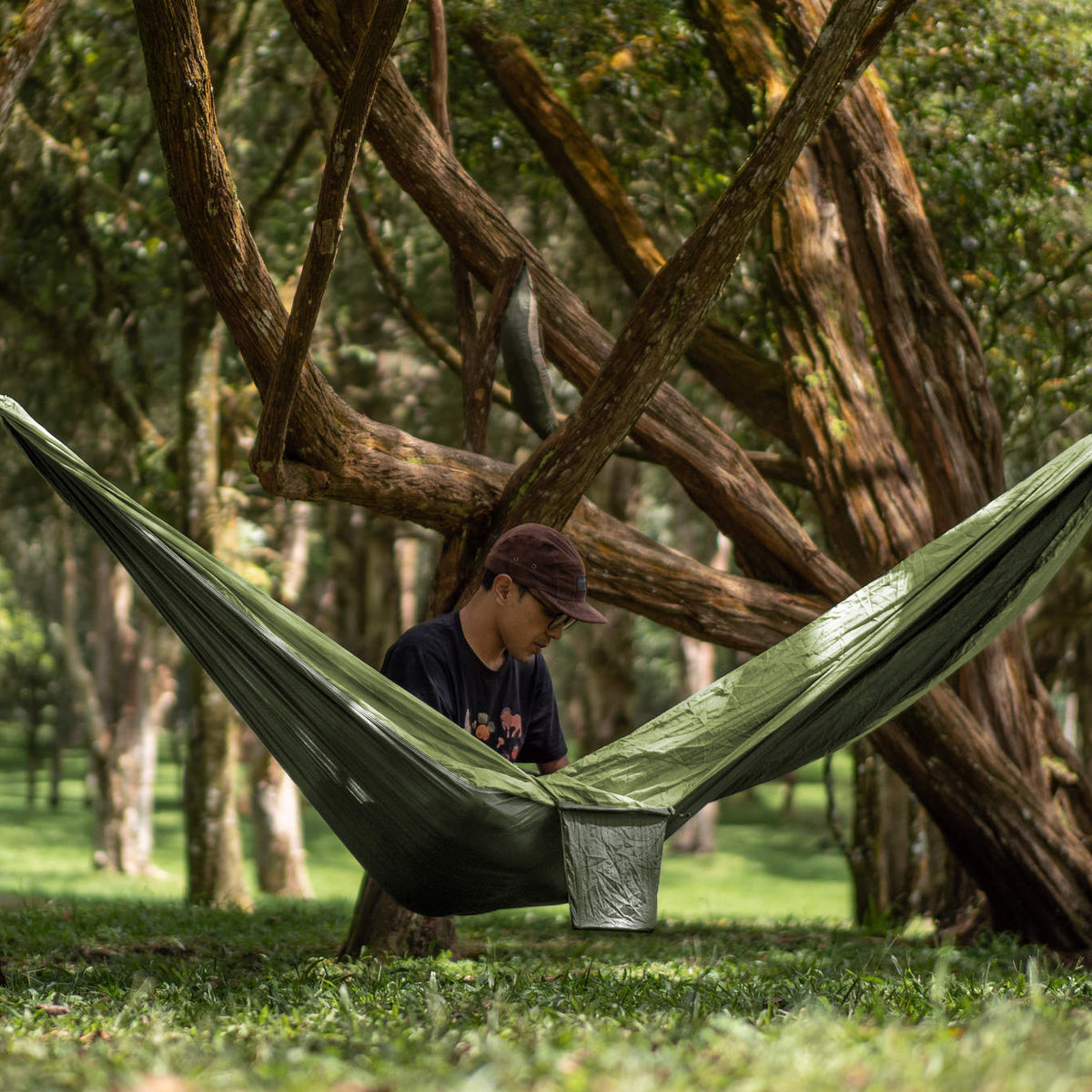 Original Hammock Ticket To The Moon TMO2475 Hammocks 320 x 200 cm / Army Green/Green Apple