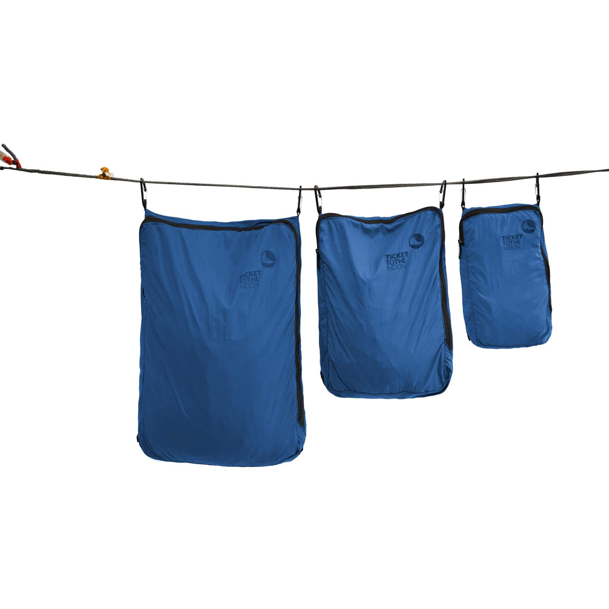Travel Cube | Ultralight Ticket To The Moon TMTCSETL5252 Packing Cubes Set of 3 / Navy Blue | Ultralight